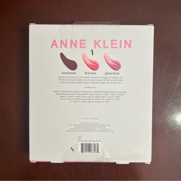 Anne Klein Lip Gloss Trio/Gloss/Puffs - Picture 3 of 7